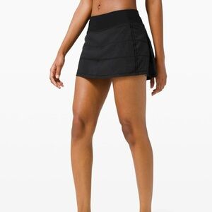 Lululemon Pace Rival Mid Rise Skirt - Size 4, Black